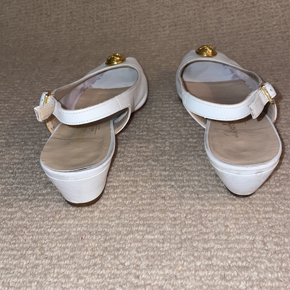 Salvatore Ferragamo Slingback Peep Toe Heels - Picture 6 of 15